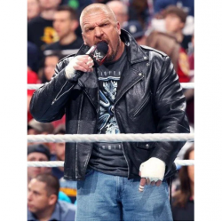 Triple H WWE Raw Leather Jacket